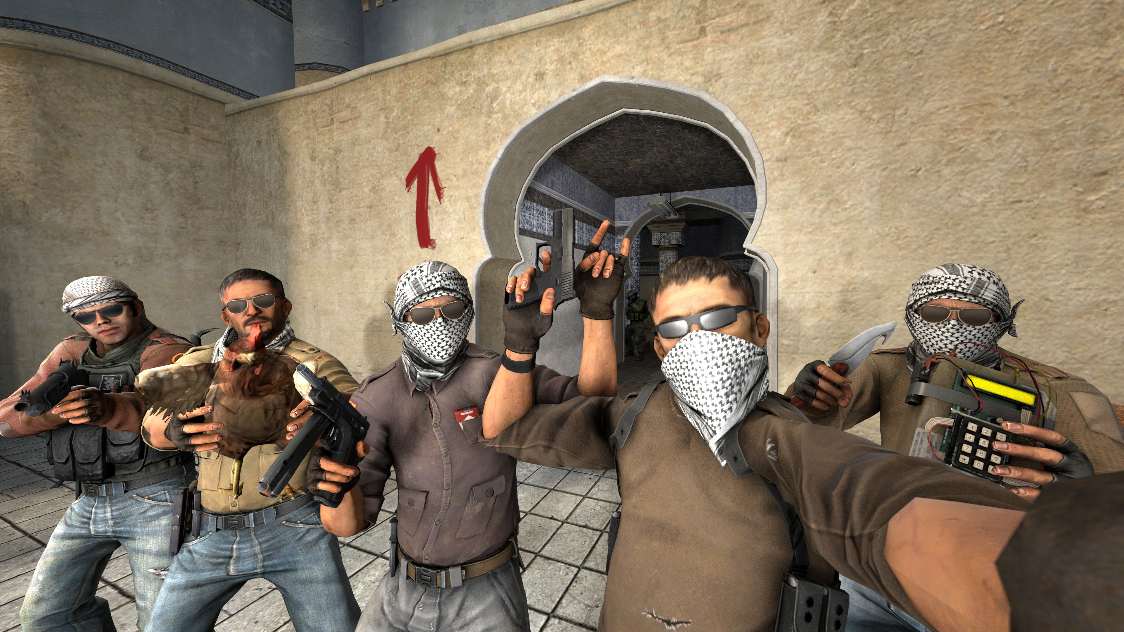 Un'immagine tratta da uno dei videogiochi sparatutto più popolari: Counter-Strike